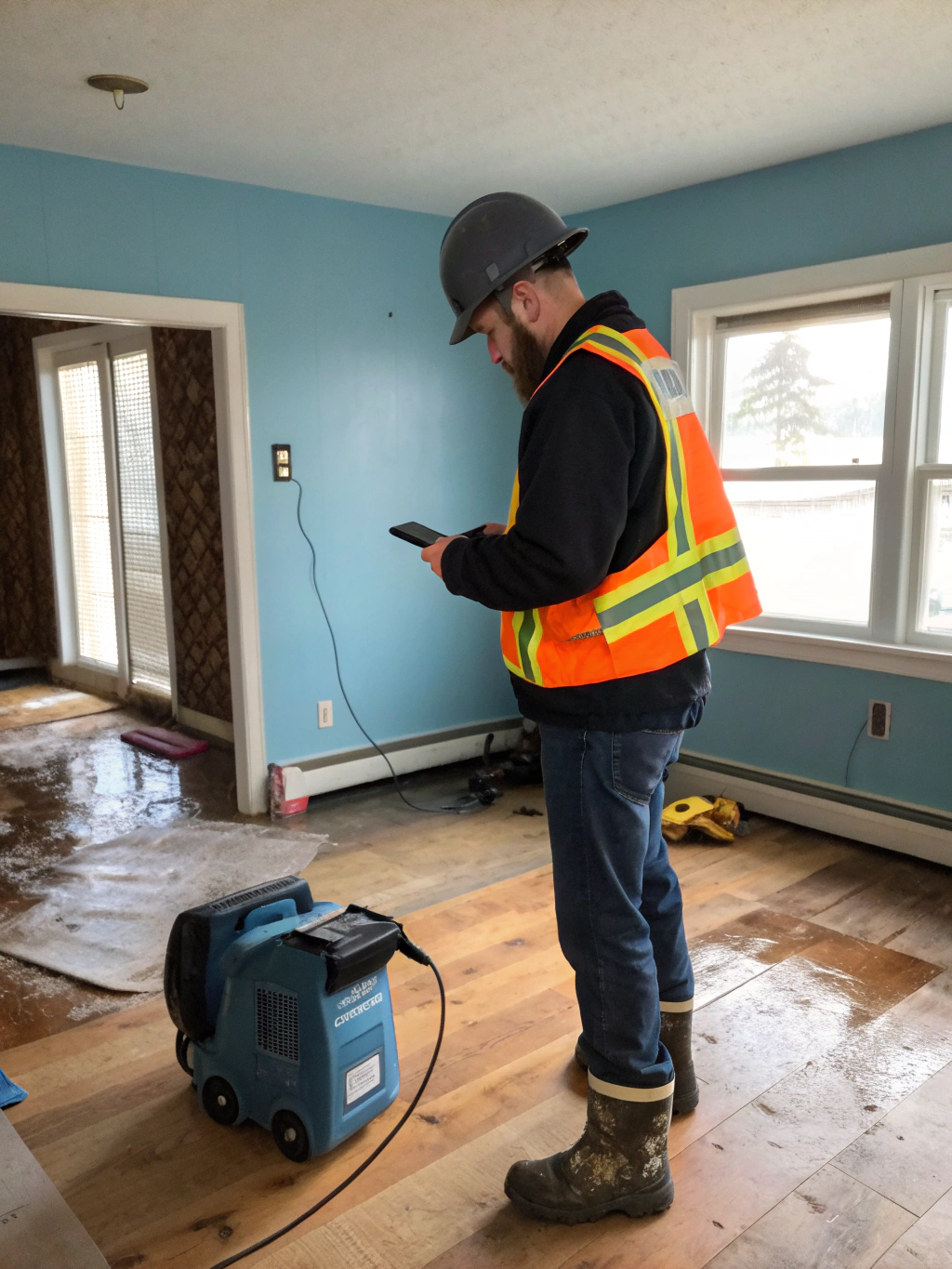 MYB Services inspector performing a professional environmental assessment